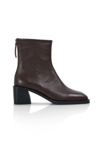 Footwear: Brooklyn Square Toe Boot - Brown
