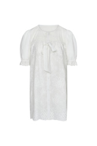 Afternoon Swim Puff Sleeve Dress - Broderie