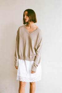 Studio Cotton V-Neck - Gauze
