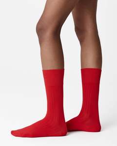 New Arrivals: 2-Pack Edna Cotton Socks - Rouge