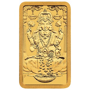 Lakshmi 1g Gold Minted Bar
