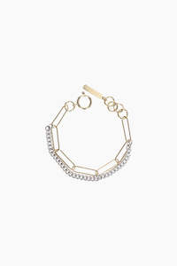Justine Clenquet: Pixie Bracelet | Gold/Palladium