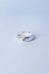 Bebe Mae: Orb Ring | Silver/Tourmaline