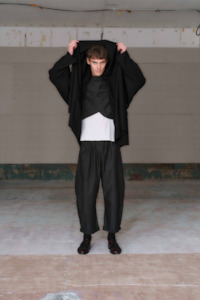 Otsu: Yama Jacket | Black Wool