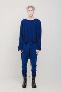 Knitwear: U Crop | Azure