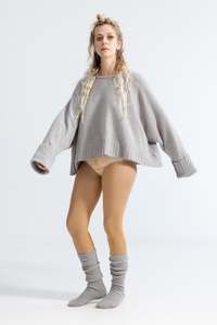 Knitwear: U Crop | Ash