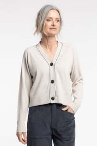New Lands: Twizel Cardigan | Mist/Grey