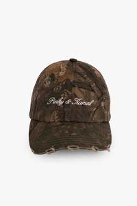 Pinky and Kamal Curved Cap | Distressed Camo
