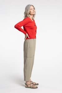 Knitwear: Twizel Cardigan | Lava