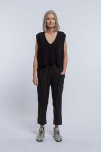 Excellent Trouser | Black Stripe