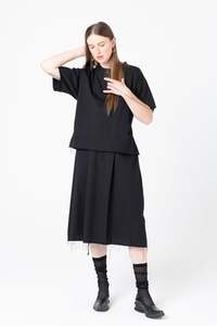 Extension Dress | Black Twill