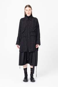Facts Shirtdress | Black Jacquard