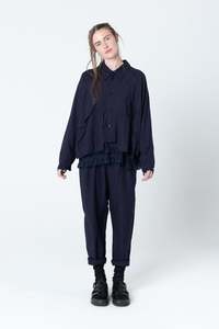 Poised Shirt Jacket | Ink
