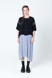 Pose Jacket | Black Seersucker