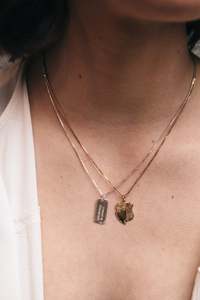 Cherish Engraved: Heritage Tag Necklace | Sterling Silver