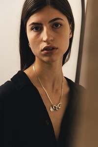 Cherish Engraved: Oversize Chain Necklace | Silver