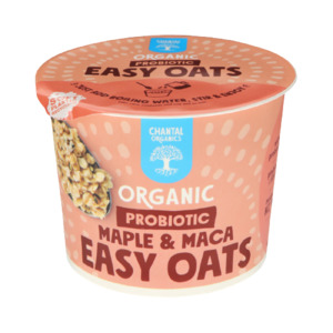 Grocery Cereal: Chantal Maple & Maca Easy Oats 65g