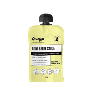 Grocery Condiments: Gevity - Bone Broth Turmeric Mayo pouch 200mL