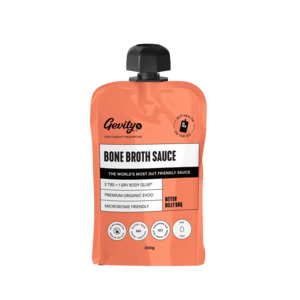Grocery Condiments: Gevity - Bone Broth BBQ Pouch 200mL