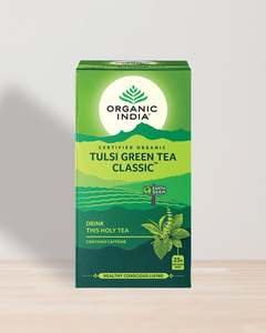 Grocery Herbal Teas 2: Organic Inida Tulsi Green Tea Classic 25's