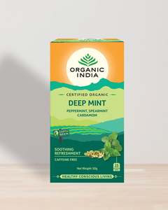 Grocery Herbal Teas 2: Organic India Deep Mint Tea 25's