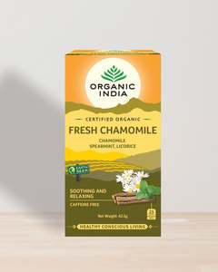 Grocery Herbal Teas 2: Organic India Fresh Chamomile Tea 25's