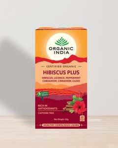Grocery Herbal Teas 2: Organic India Hibiscus Plus Tea 25's