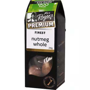 Mrs Rogers Organic Seasoning: Mrs Rogers Nutmeg Whole 24g