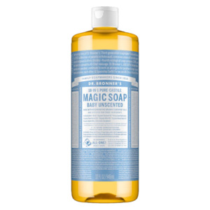 Personal Care Baby: Dr Bronners Liquid Soap Baby Mild (unscented) 946ml