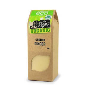 Mrs Rogers Organic Seasoning: Mrs Rogers Ground Ginger (Organic) 30g