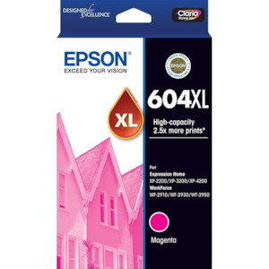 Epson Inkjet Cartridges: 604XL Epson High Capacity Magenta