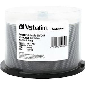 Dvds: Verbatim DVD-R 4.7GB 16x 50 Pack