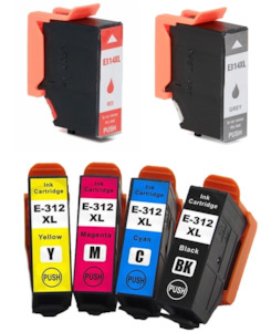 312 314: Compatible 312XL / 314XL High Capacity Bundle of 6 for Epson