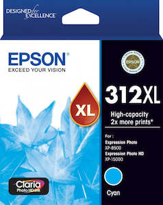 312 314: Epson 312XL High Capacity Cyan Ink Cartridge