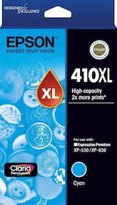 410: 410XL Epson High Capacity Cyan Ink Cartridge