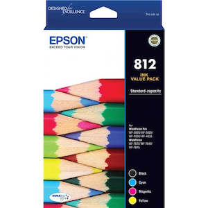 812 Epson Standard Capacity Ink Cartridge Value Pack