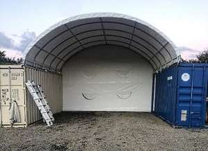 Container Shelters: C2020E - 20 x 20 FT CONTAINER SHELTER***IN STOCK***