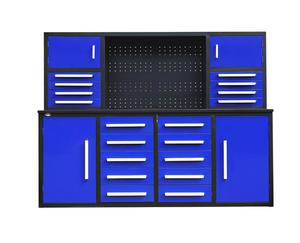 Work Benches: 18 DRAW 4 CUPBOARD BLUE WORK BENCH**AVAILABLE NOW**