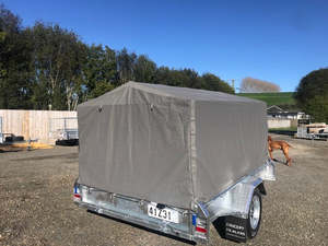 Frontpage: 8x5 Single Axle Tilt 900m Cage & Road Cover - GIVE US A CALL