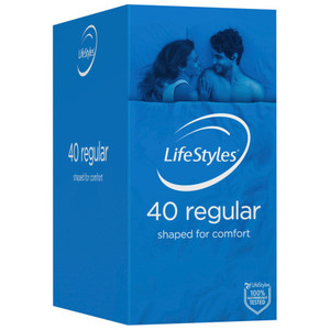LifeStyles REGULAR Condoms - 40 Pack