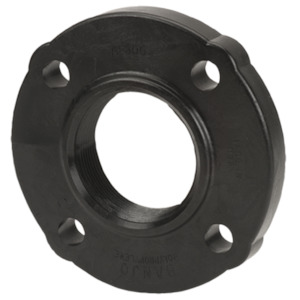 Ansi Flanges: Banjo 3 inch NPT(F) ANSI flange female threaded 4 x bolt Polypropylene