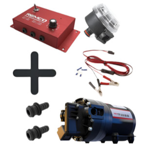 Remco ProFlo FatBoy 12v diaphragm pump kit with speed control box and filter 26.&hellip;