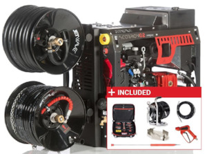 Jetwave: JetWave Scorpion G2FI drain jetting machine Honda iGX industrial engine - includes Plumbers Pack