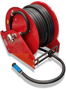 Sauro Rossi Auto A4 retractable hose reel with 20 m x 25 mm (1 inch) black wash-&hellip;