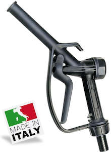 Ketta: Ketta 506 black poly dispensing nozzle with swivel hose tail and NBR (Nitrile) seals - all sizes