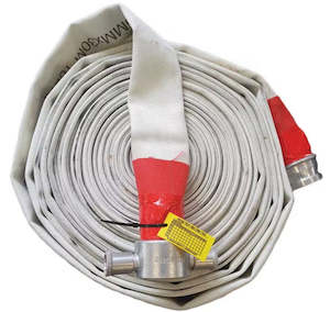 Dixon EXT series lay flat fire hose assembly 64 mm x 30 m length with aluminum B&hellip;