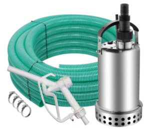 Ketta SS550-B stainless steel submersible pump (no float switch) with hose and d&hellip;