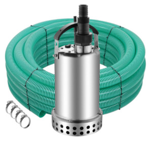 Ketta SS550-B stainless steel submersible pump (no float switch) with hose kit 5&hellip;