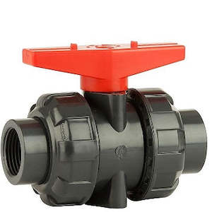 Plumbing Ball Valves: BLP series 1 inch BSP(F) ball valve PVC 10 bar (145 psi)