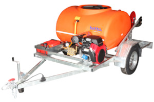 Ketta: Ketta TW6000 trailer water blaster Honda GX690 (electric start) with 30 m hose and reel 250 bar (3626 psi) 30 lpm